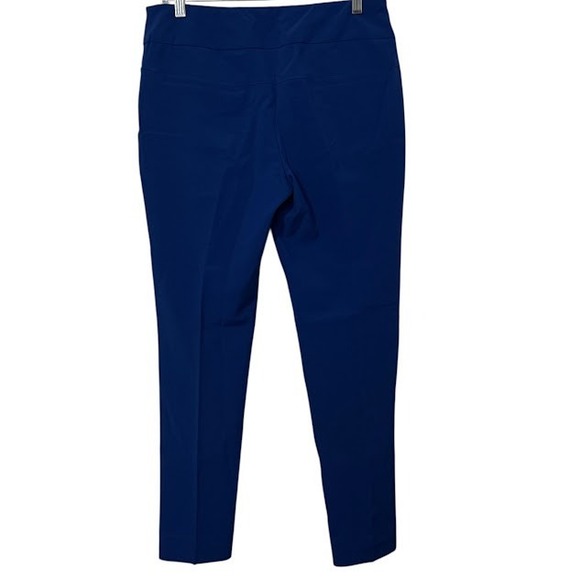 IBKUL Royal Blue Stretch Tummy Control Ankle Performance Pants Womens 10 - Picture 2 of 5